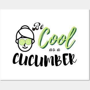 Cool as a Cucumber White T-shirt Posters and Art